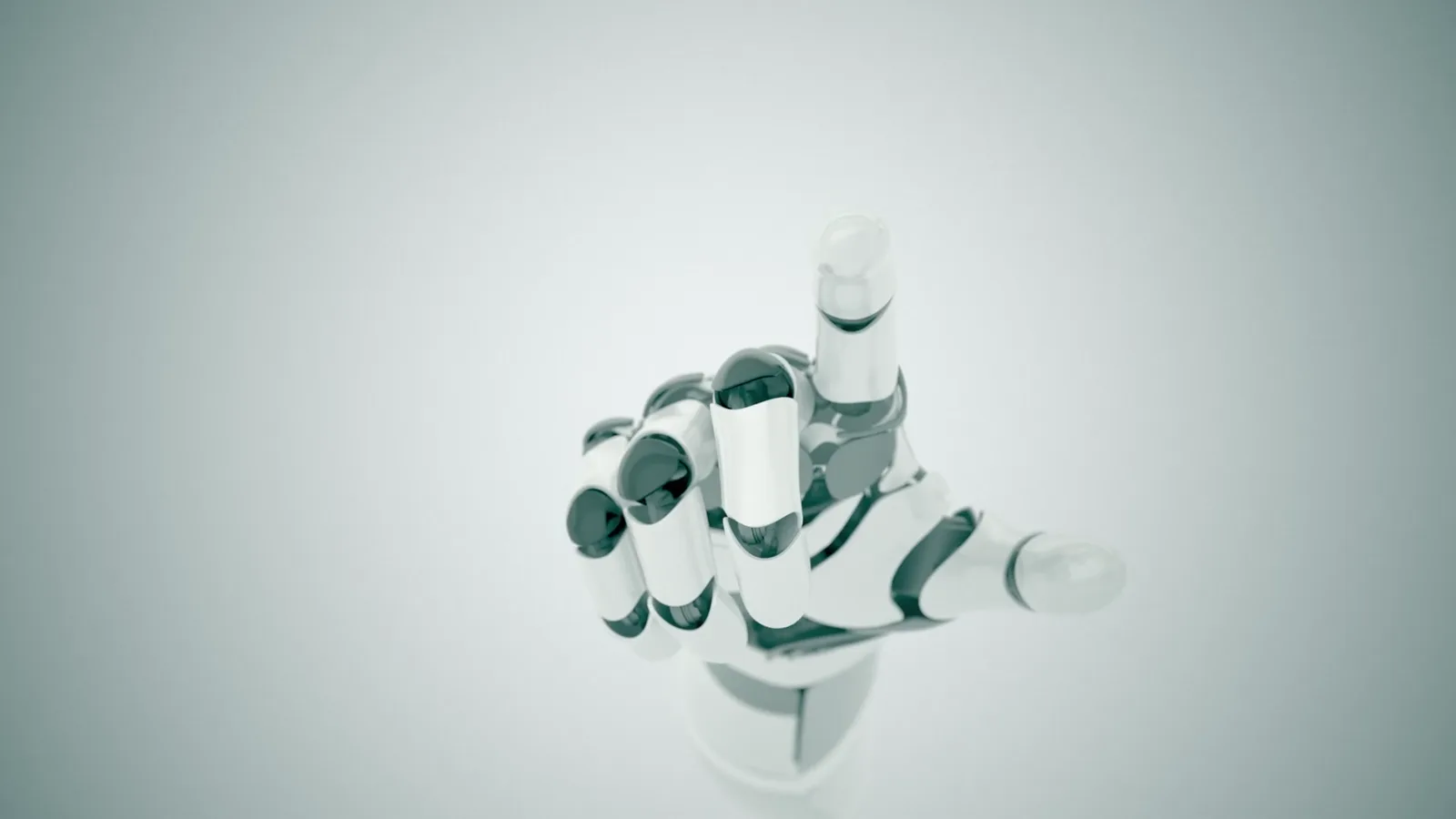 Robotic hand representing controlled interaction with artificial intelligence
